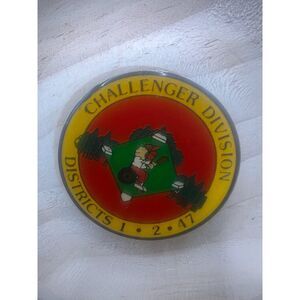 Challenger Division Pin Badge - Districts 1, 2, 47 - Vintage Collectible Pin